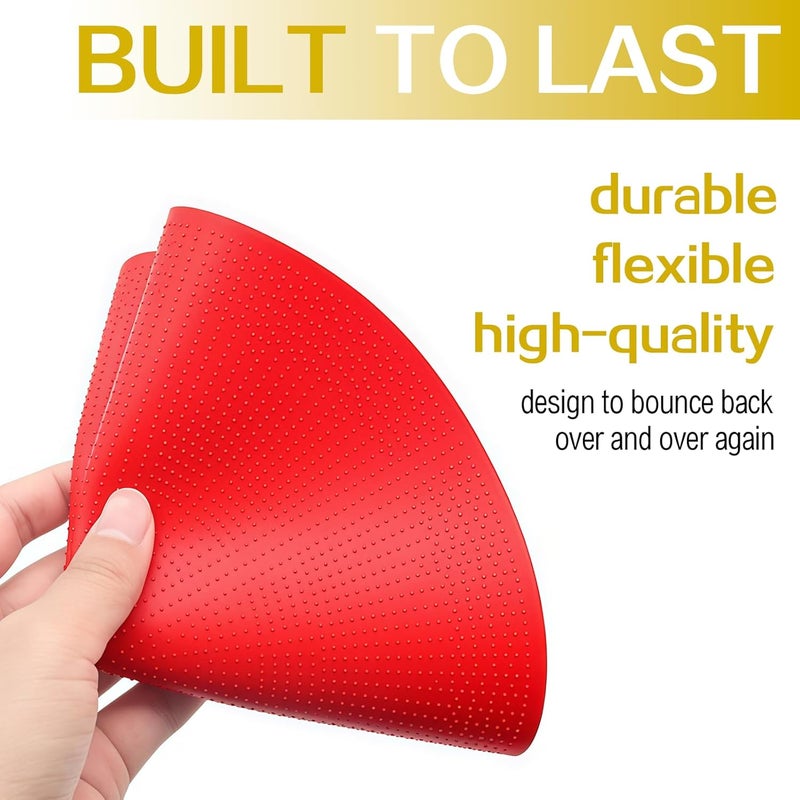 YCCHN 9 Inch Poly Spot Markers Agility Dot Round Multiple Color Spot Markers Flat Field Cones For Pickleball Training Equipment Tennis Training Equipment Floor Dots Sport Activities Speed Agility Training - Image 5
